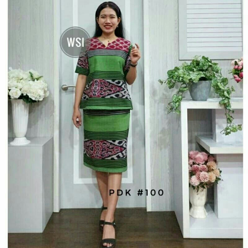 SETELAN BLOUSE SET ROK SPAN TENUN , BAJU KANTOR