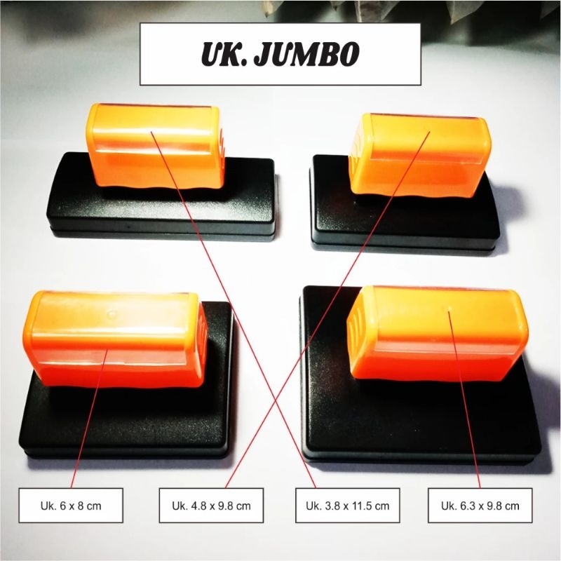 

stempel warna jumbo/stempel plastik/stempel kardus