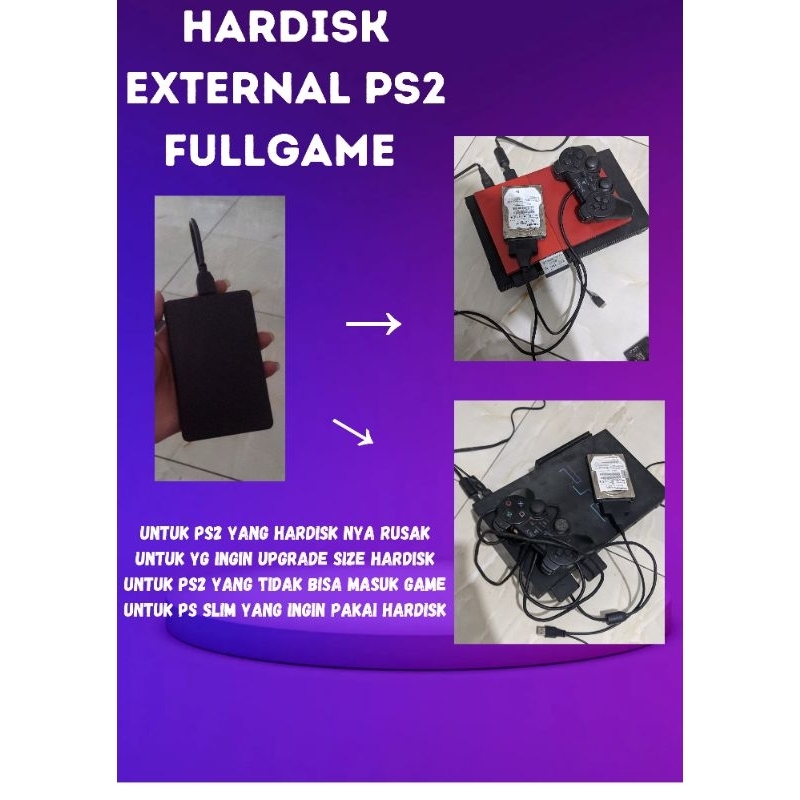 hardisk external (luar) ps2 fullgame