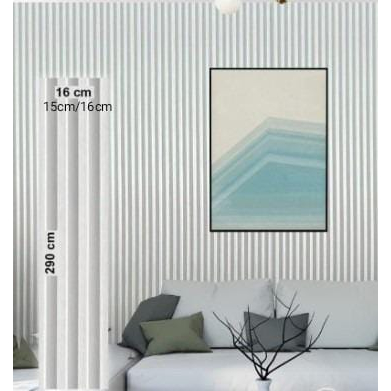 KISI - KISI WPC /WALL PANEL WOOD PUTIH/ WHITE WINSTON Panelot PALING MURAH