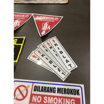 

SIGN AKRILIK K3 RAMBU KIBLAT UKURAN 5X20CM