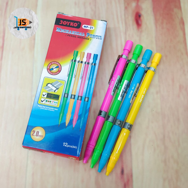 

Pensil Mekanik JOYKO MP-21 2B 2.0mm / 2B Mechanical Pencil JOYKO MP-21 2.0mm