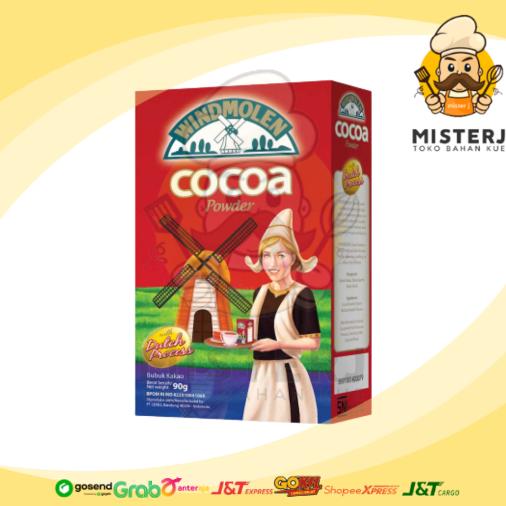 

Wind Molen Cocoa Powder | 80 Gram | Windmolen Bubuk Coklat | Wind Molen Cocoa Powderr