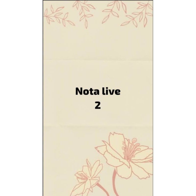 

nota live 2 perkopian