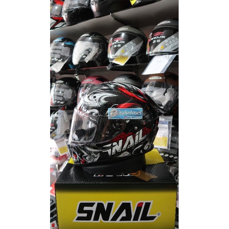 Snail FFS2 Devil Grey Black Red Glossy
