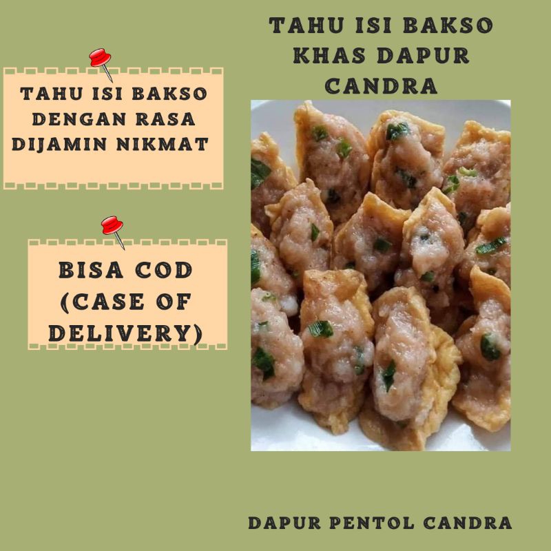 

Baru!!! Tahu isi Bakso full daging rasa istimewa isi 25 biji !!