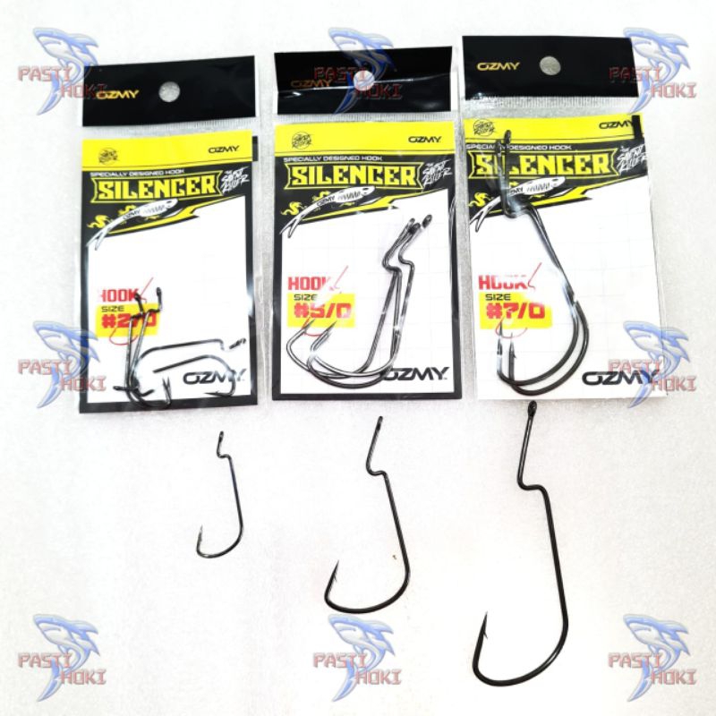 Worm Hook ozmy 5/0 2/0 7/0 ORIGINAL / Worm hook ozmy silencer paddle pop