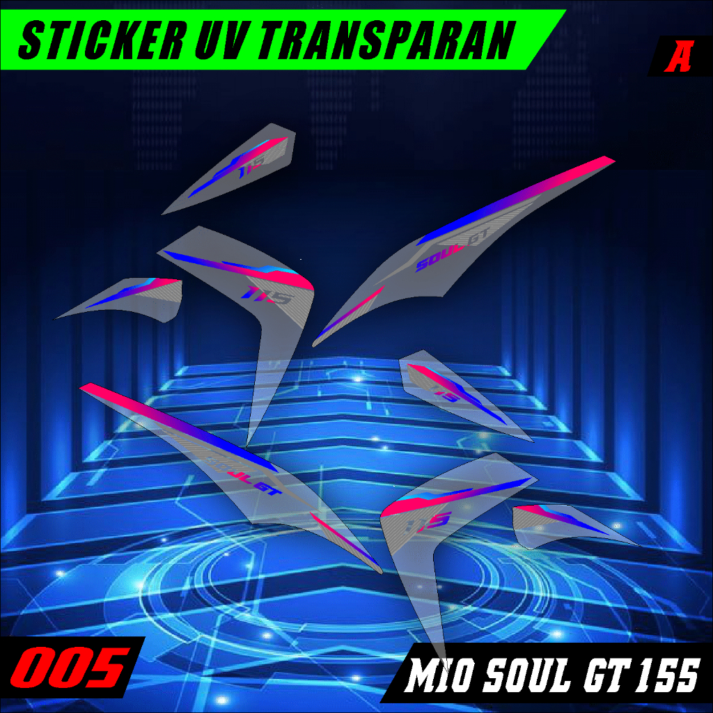 Stiker Transparan Mio Soul GT 115 | Stiker Striping Variasi Mio Soul GT Transparan 005