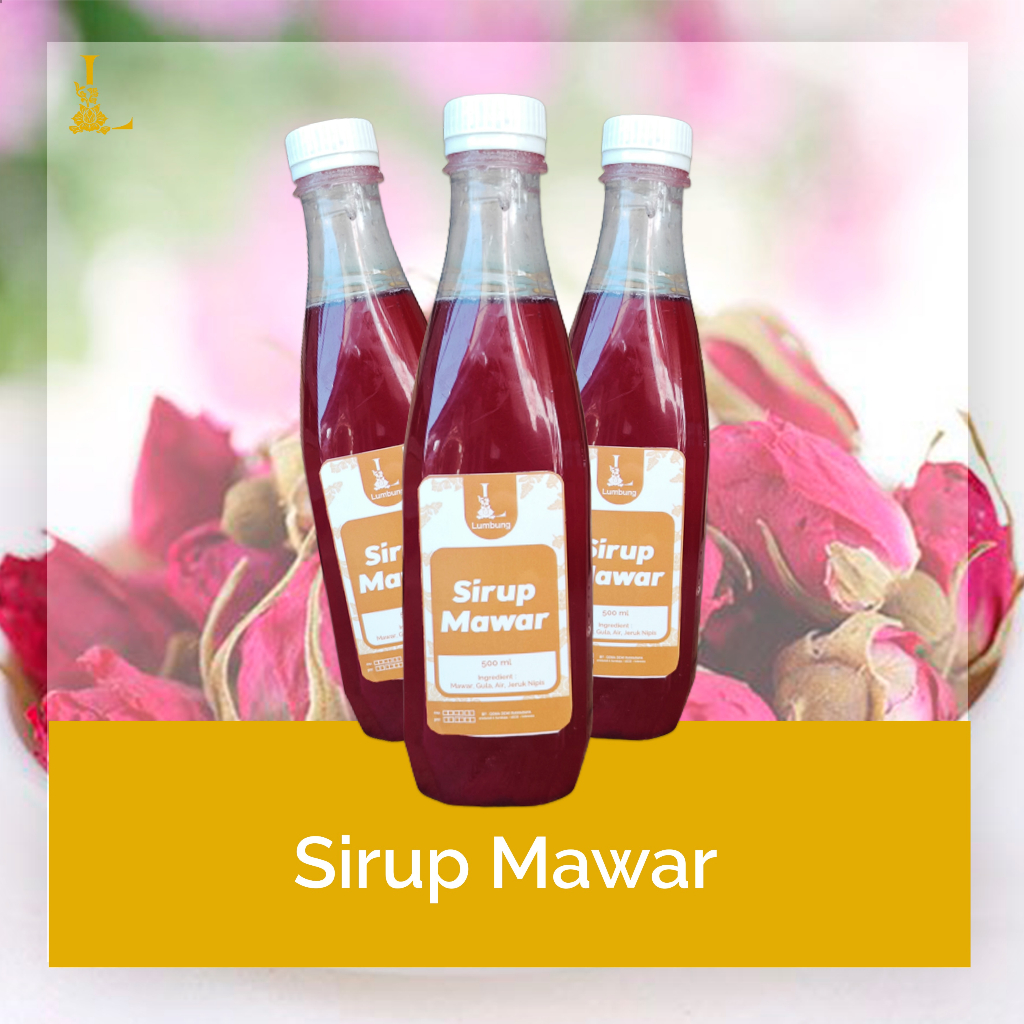 

Sirup Mawar | Rose Syrup | 500 Ml