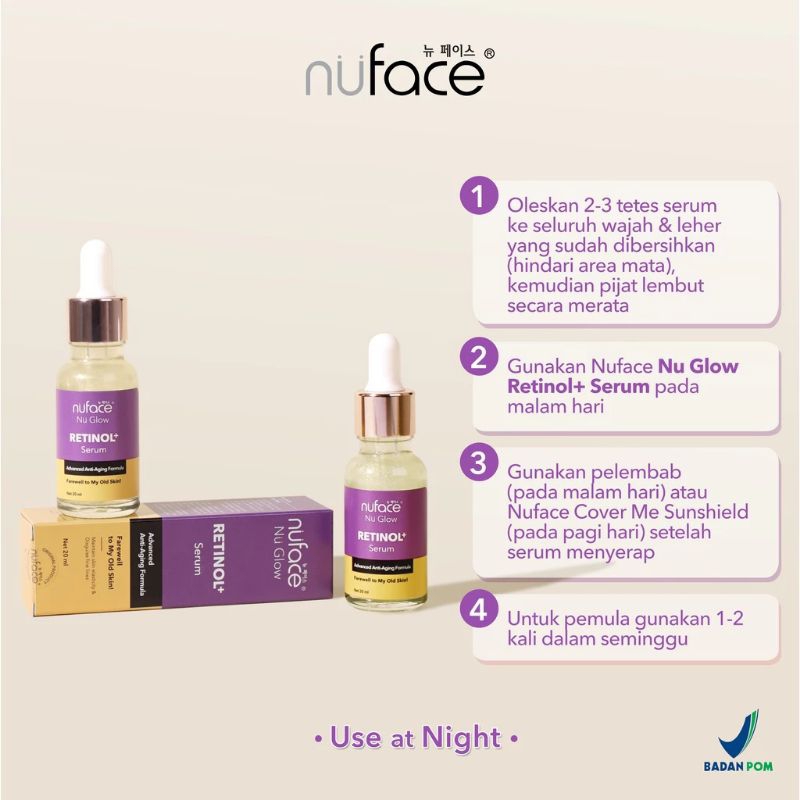 Nuface Nu Glow Face Serum Series  20ml / Serum Wajah