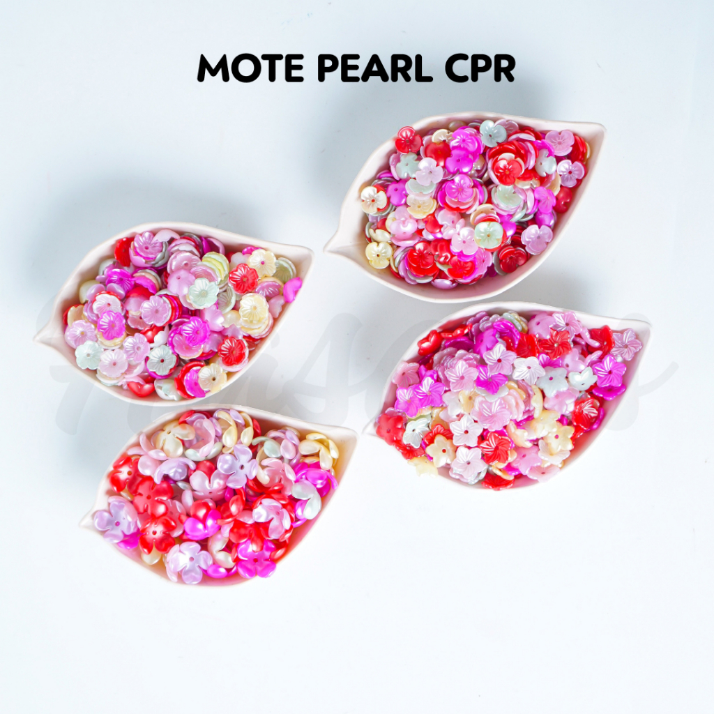 MOTE PEARL / MOTE BUNGA / MANIK BUNGA / MANIK PEARL KELOPAK BUNGA / MANIK BENTUK BENTUK BUNGA / MOTE