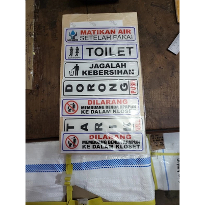 

Rambu rambu Toilet Akrilik 2mm - No 1, 5cm×20cm