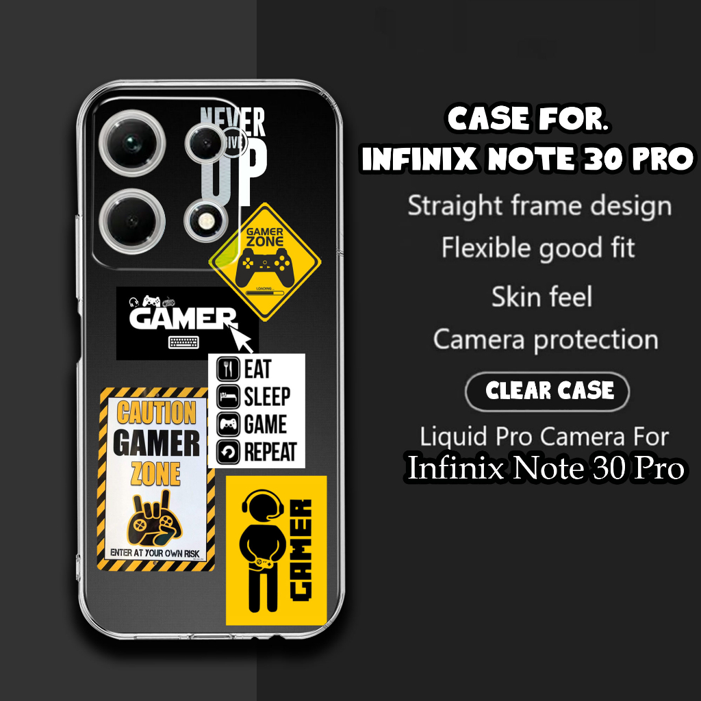 Case Infinix Note 30 Pro NFC Motif [gamers] Terlaris Casing Infinix Note 30 Pro NFC Terbaru Softcase