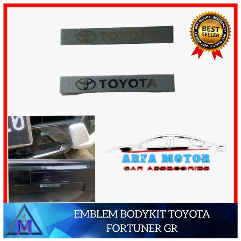 Emblem Bodykit Fortuner GR Sport Logo Bodykit Fortuner GR Sport Toyota