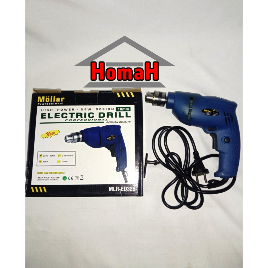MOLLAR ED325 Mesin Bor Tangan Listrik 10 mm Electric Drill
