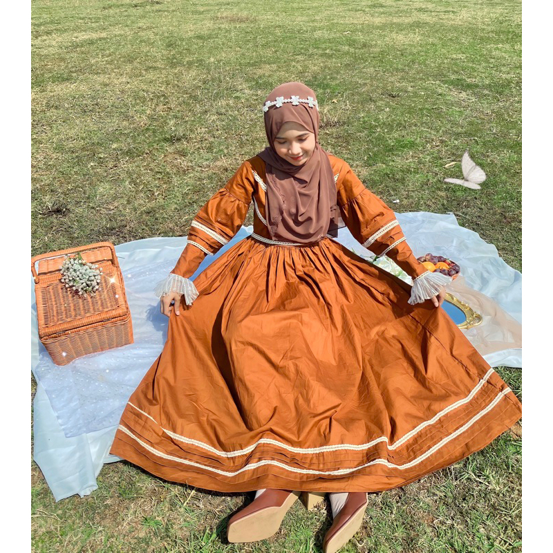 Autumn victorian dress/dress vintage/dress aesthetic