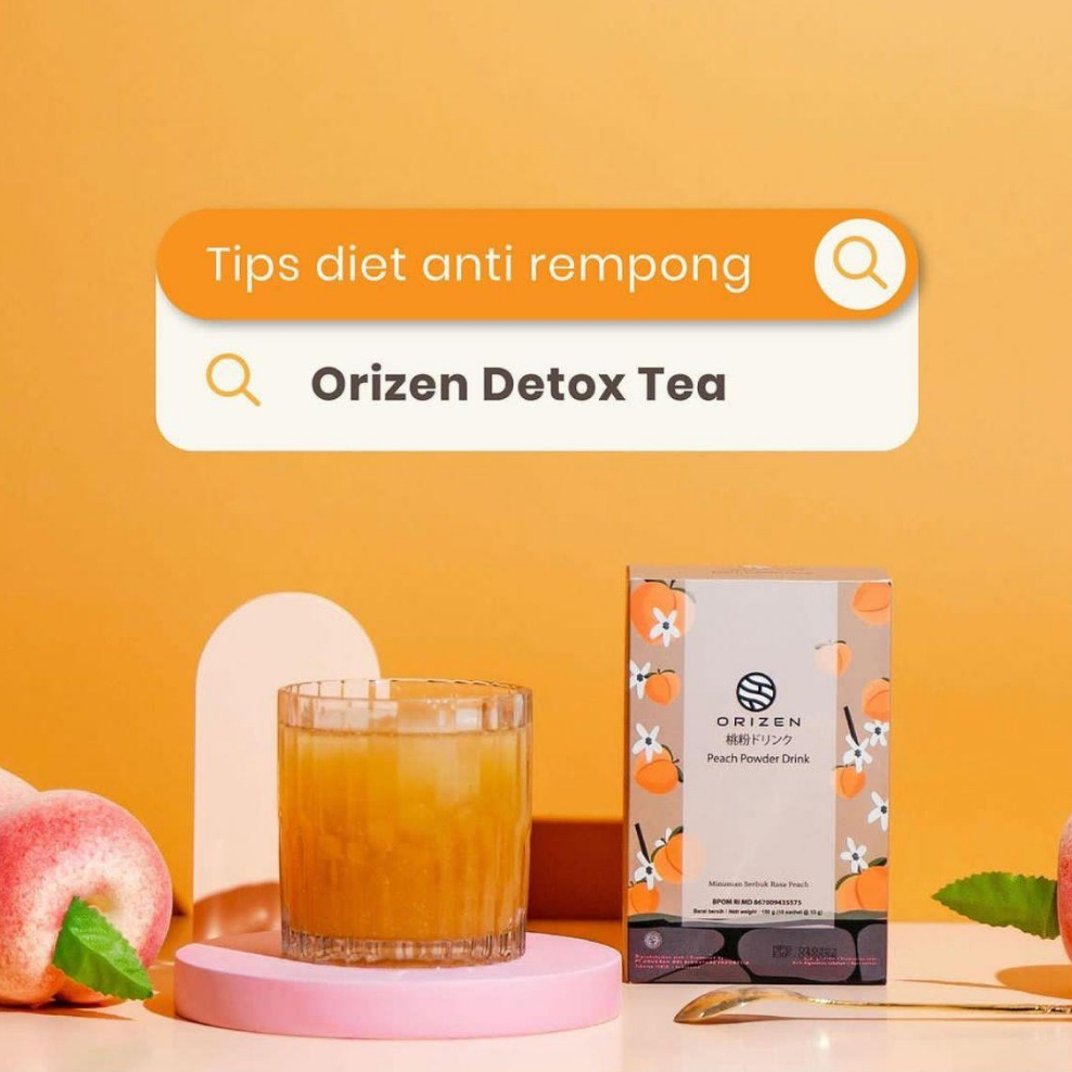 

ORIZEN PEACH DETOX TEA 1 BOX 10 SACHET