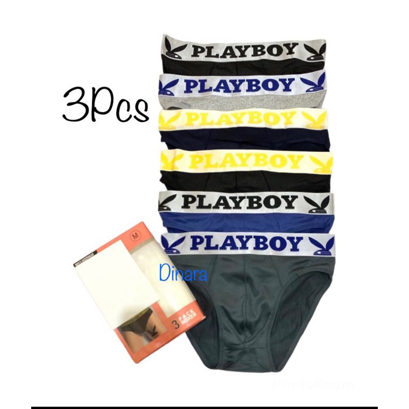 3 Pcs Celana Dalam Pria CD Playboy