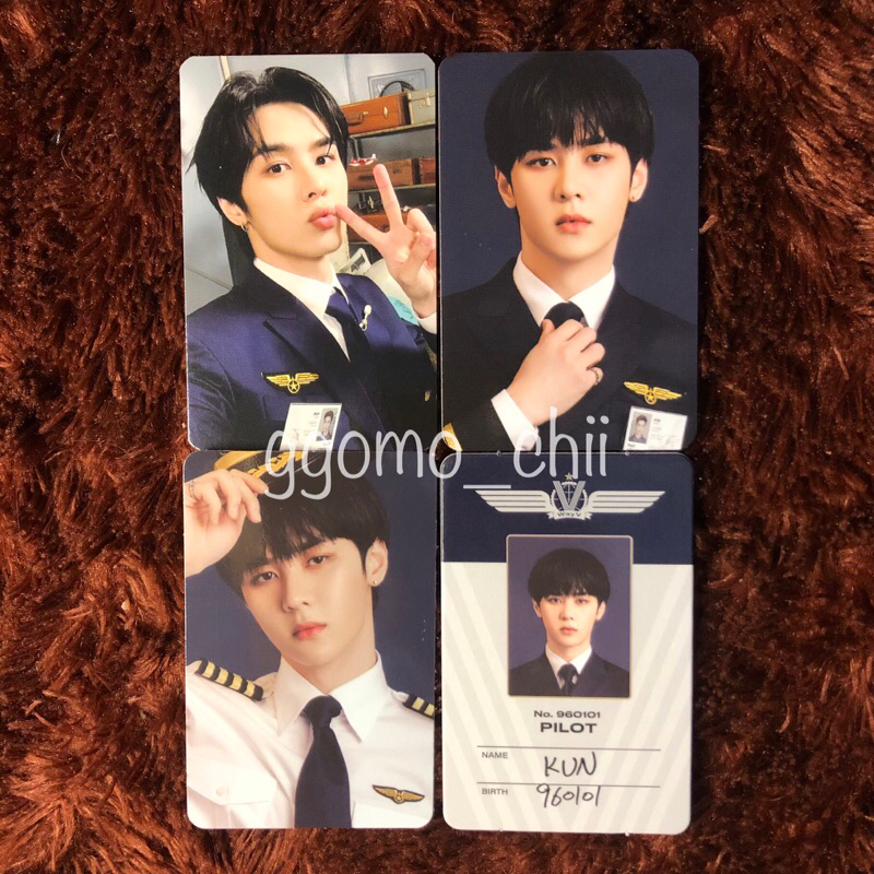 [Ready] Kun wayv season greetings 2022 sg22 season’s greetings 2022 kun pilot set member id card pc 