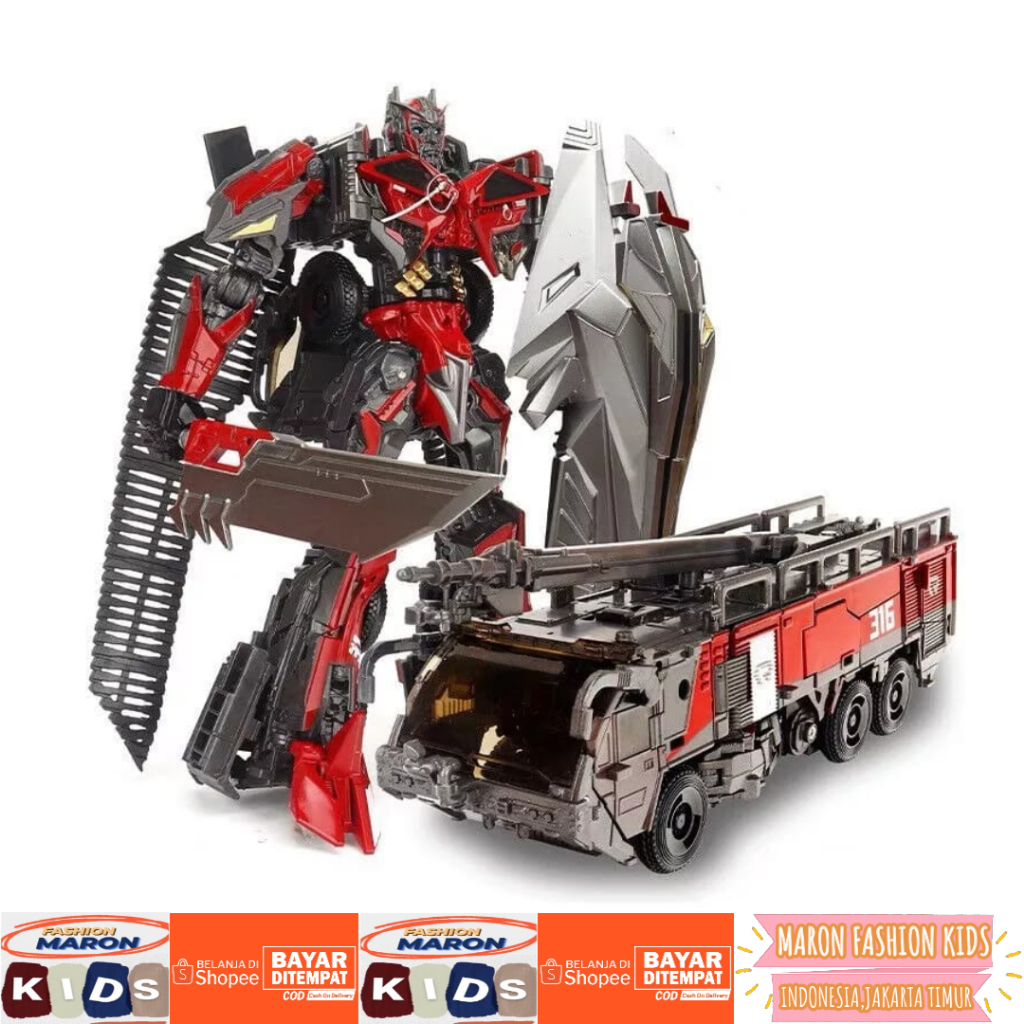 Action Figure Mainan Robot Transformers Deformation Baiwei BMB TW1024 Sentinel Prime MERAH / FIGUR M