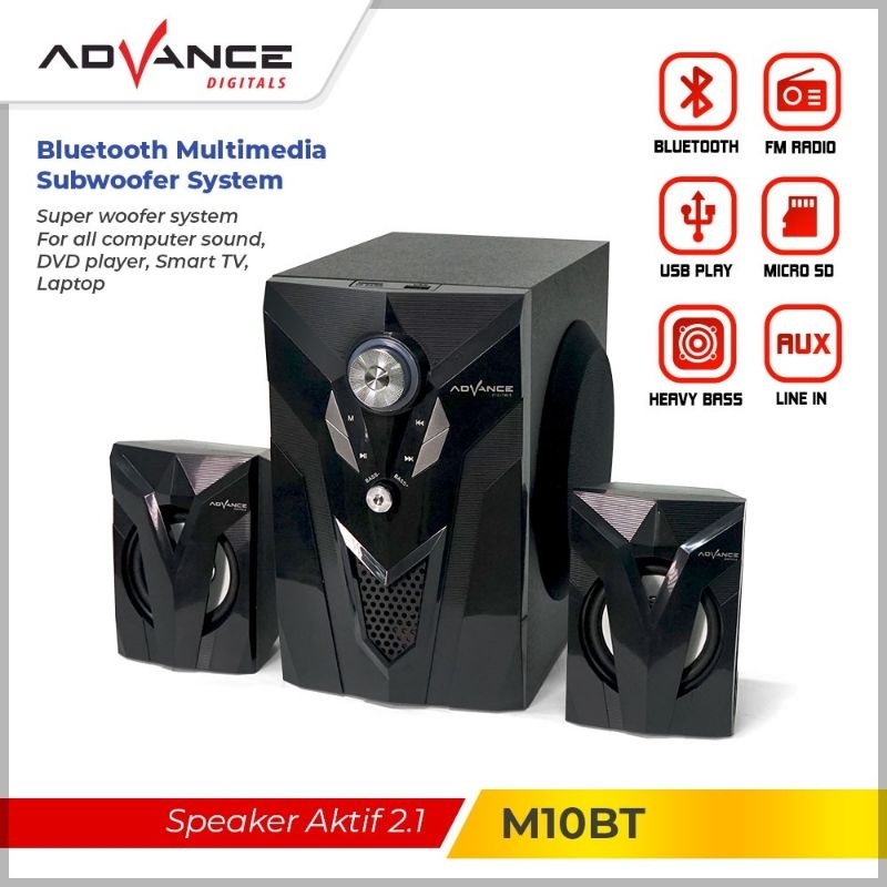 speaker Advance m10bt bluetooth x-tra bass subwoofer