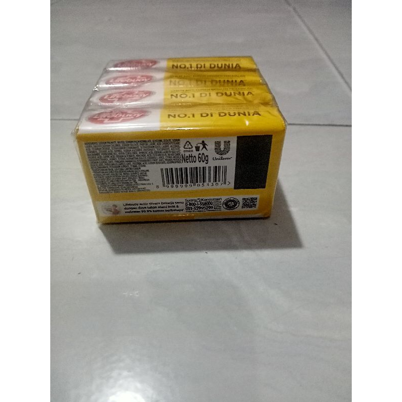 LIFEBUOY SABUN MANDI BATANG 60 GRAM ISI 4PCS