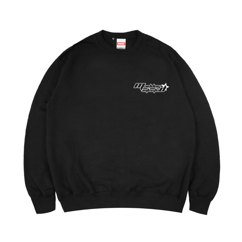 Maddog Infected - Crewneck - STARDUST CN Black | Sweater Pria Wanita Unisex Hitam Distro Official Ma