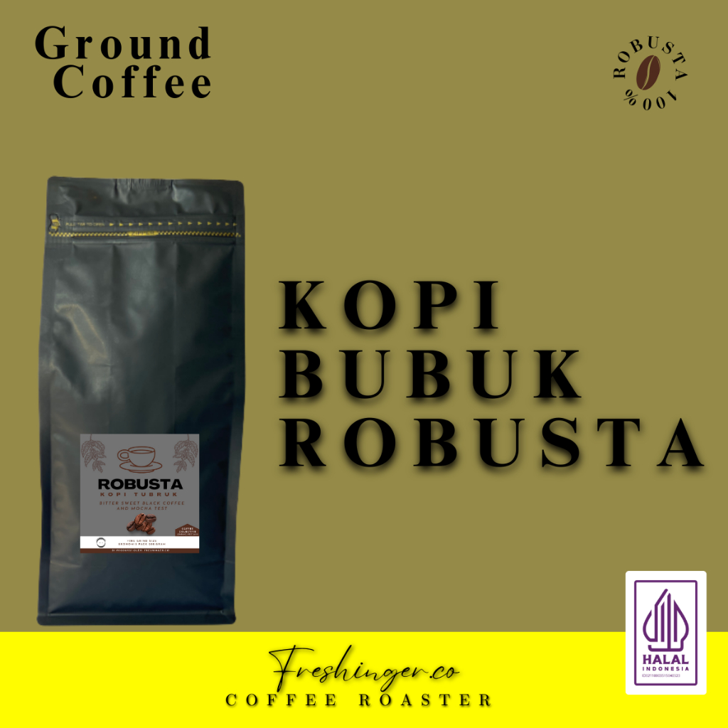

Kopi Robusta West java Kopi Bubuk Robusta 200gram
