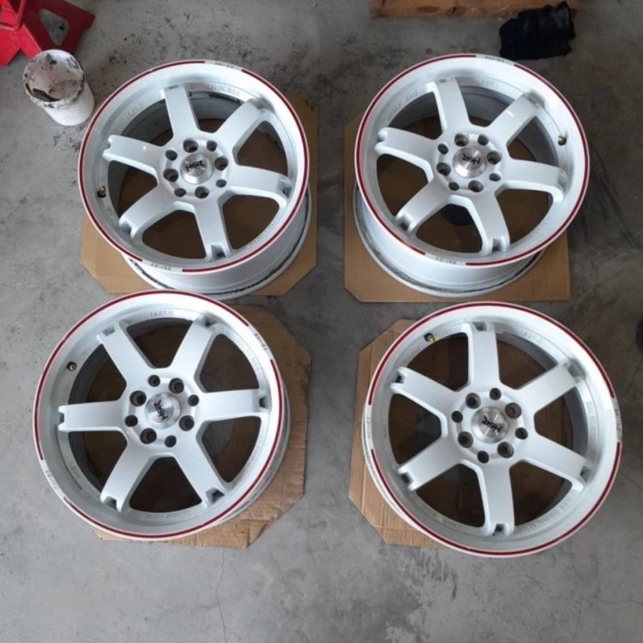 VELG SEKEN HSR RAI S3 TE37 RING 16 LUBANG BAUT 4 PUTIH  PNP MOBIL AVANZA XENIA MOBILIO CITY SWIFT