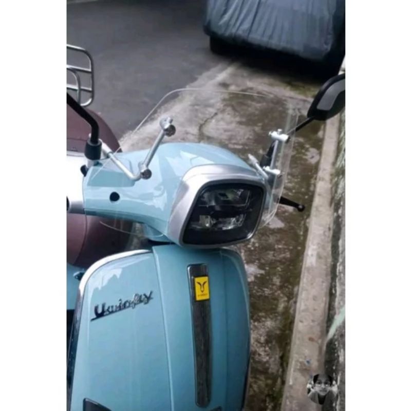 Windshield Uwinfly T3.Aksesoris visor/kaca depan vespa listrik Uwinfly T3