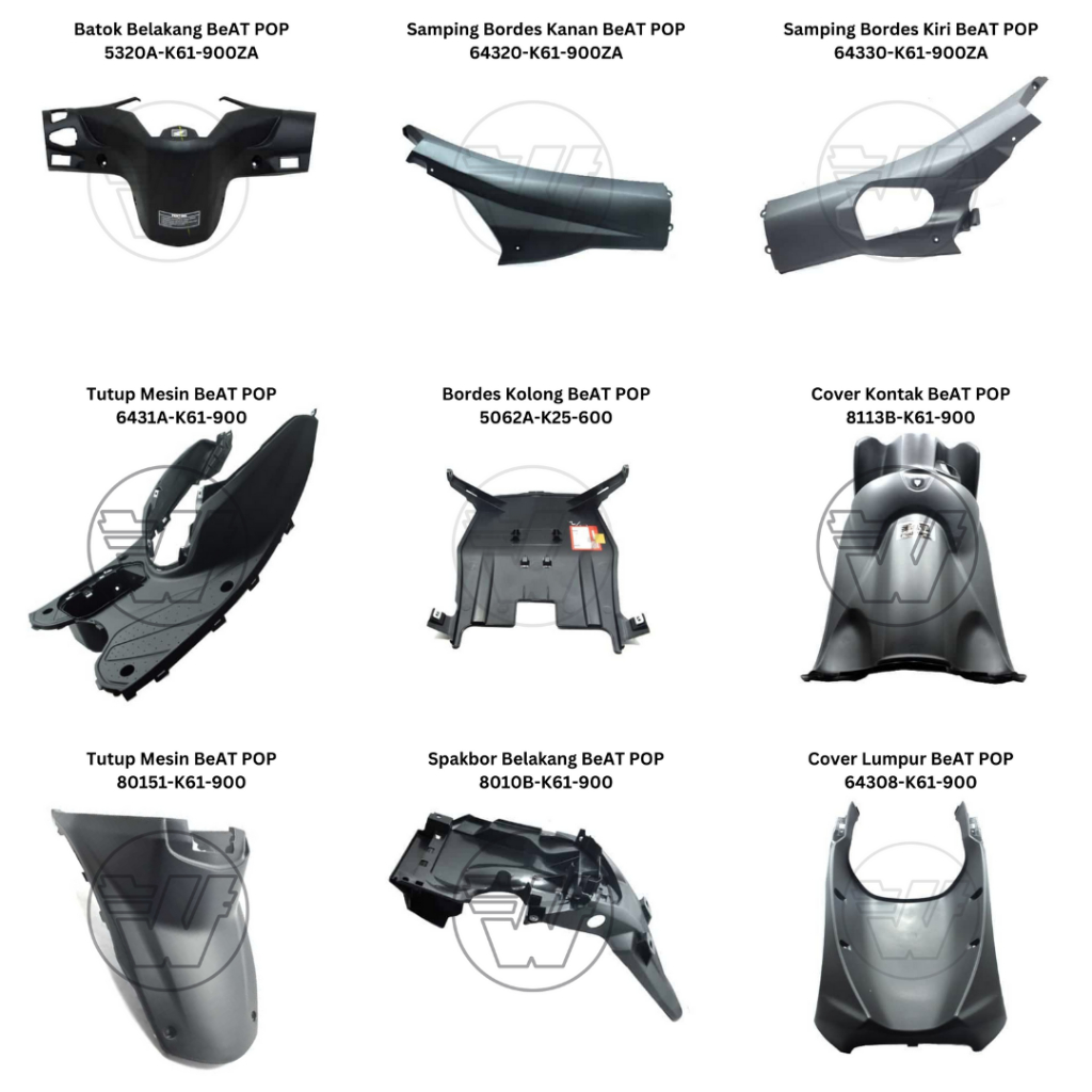Paket Body Bodi Kasar BeAT Pop 2014-2019 Ori Honda AHM