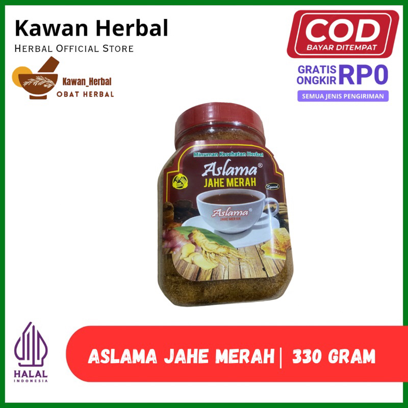 

Aslama Jahe Merah 330gram | Mengatasi Mual Dan Nyeri Otot | Menguatkan Imun Tubuh 100% Original Herbal Alami