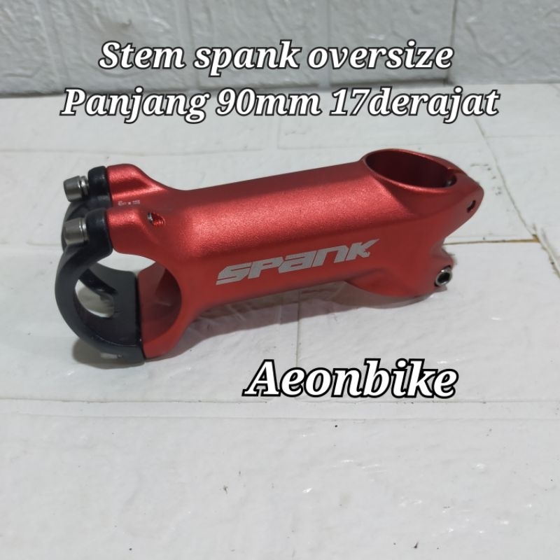 stem spank oversize 28,6/31mm 90mm nunduk 17derajat stem sepeda mtb roadbike
