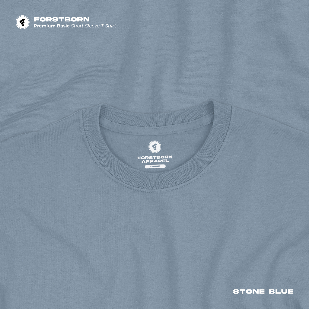 FORSTBORN "Stone Blue" KAOS POLOS PREMIUM BASIC (24s)