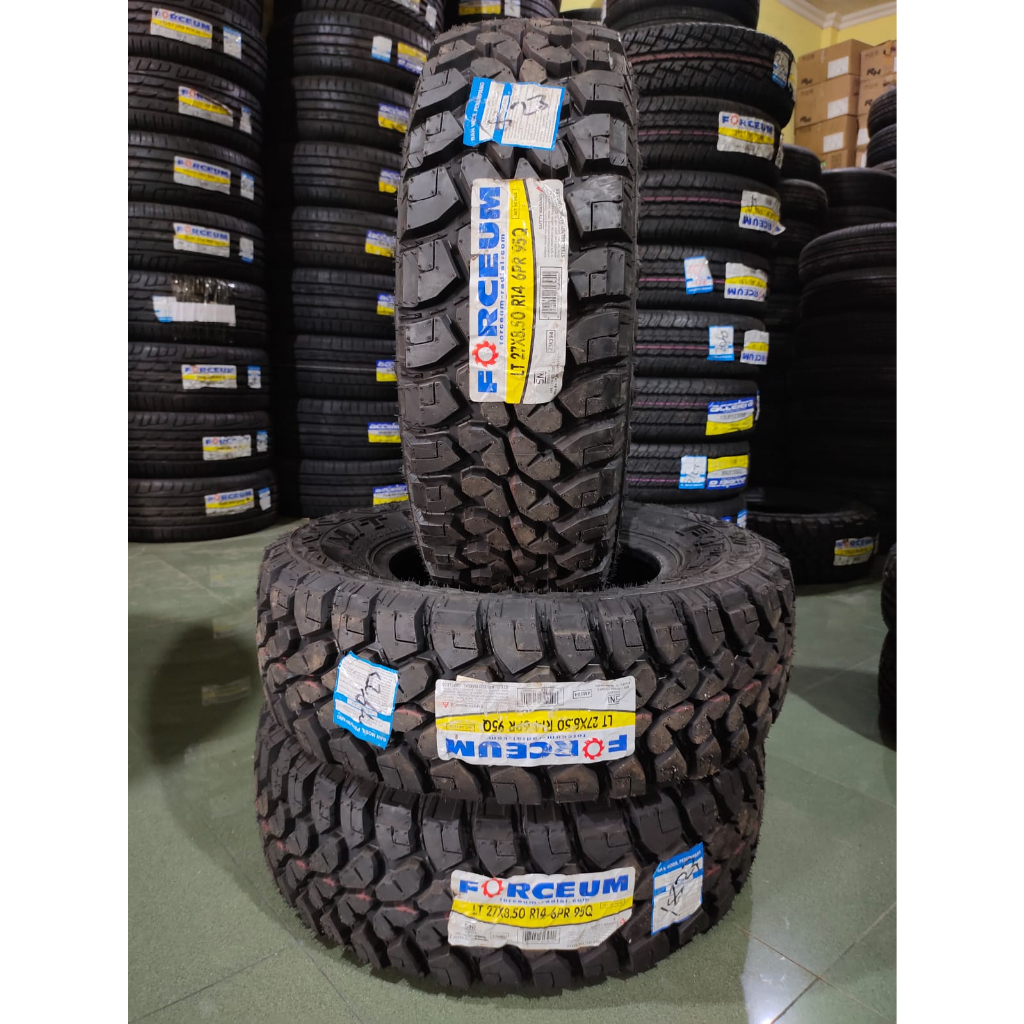 BAN MOBIL UKURAN 27X8,50 R14 MERK FORCEUM MT 08 PLUSH BAN OFFROAD MURAH, FREE PASANG