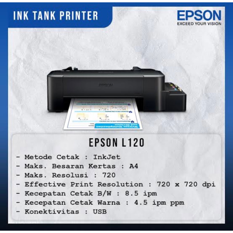 epson L120 bekas print only