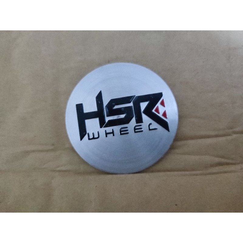 Logo Emblem Velg Hsr Wheel Original // Dop Velg Original Hsr wheel Ukuran 4.4 cm Datar