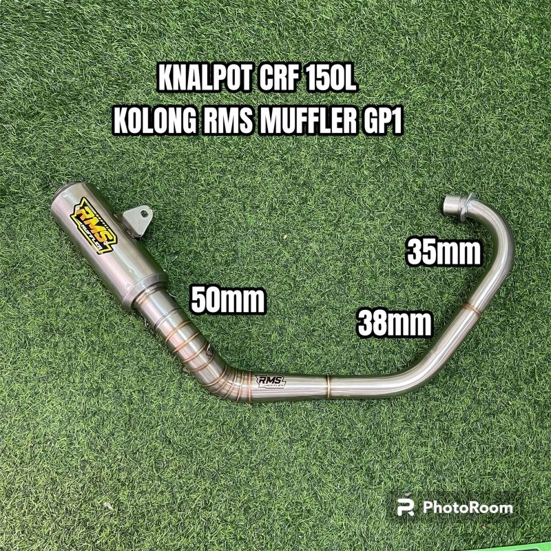 knalpot crf 150l crf 150 klx dt wr155 kolong rms muffler gp1