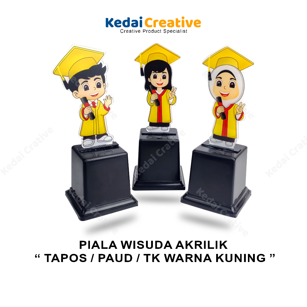 PLAKAT WISUDA ANAK TK PLAKAT WISUDA PAUD PLAKAT AKRILIK CUSTOM PLAKAT AKRILIK MURAH PLAKAT WISUDA TK PAUD PLAKAT WISUDA CUSTOM - WARNA KUNING