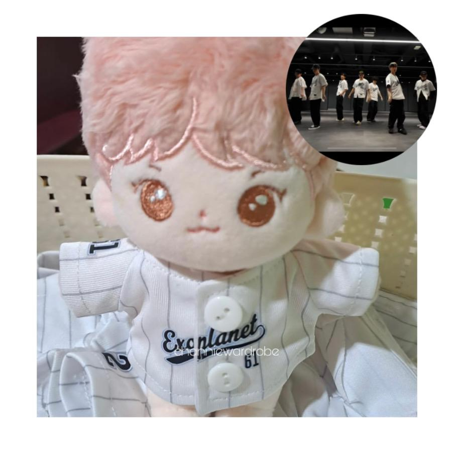 EXO Doll Clothes 20cm 15cm 10cm Baju Boneka New Jersey Baseball Uniform