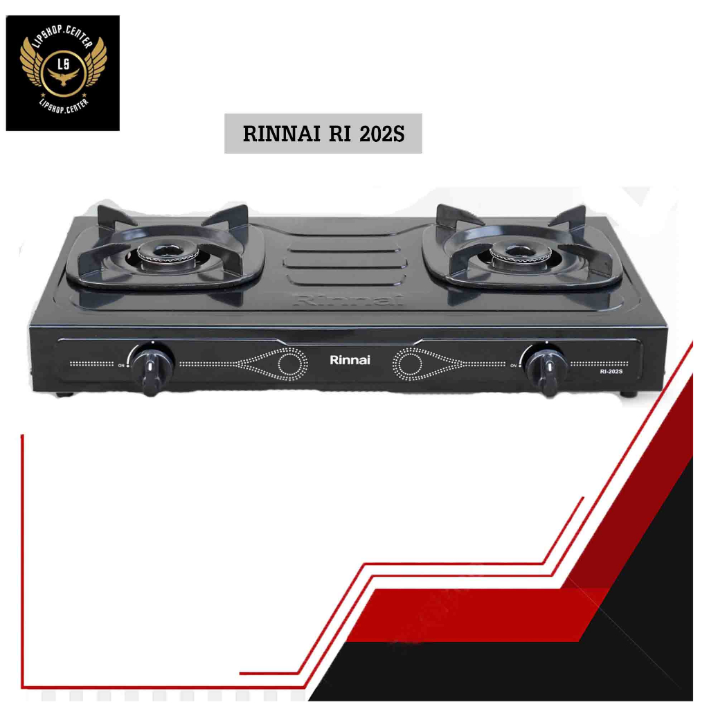 KOMPOR RINNAI 202S / KOMPOR GAS 2 TUNGKU / KOMPOR RINNAI 2 TUNGKU