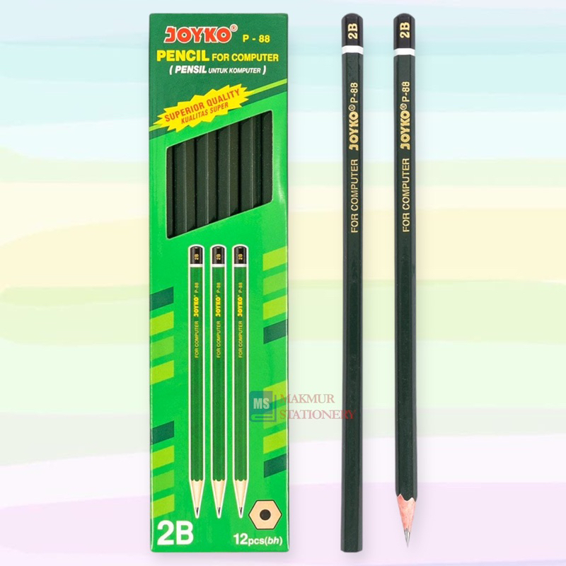 

Pensil 2B Joyko Hijau P-88 (12 Pcs)
