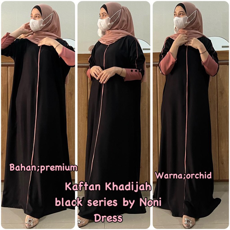 Gratong Daster Arab Noni Khadijah Maxi Dress Kaftan Gamis Twill Premium