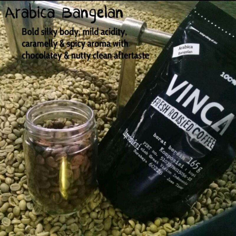 

Vinca kopi Arabica Bangelan 500 gram