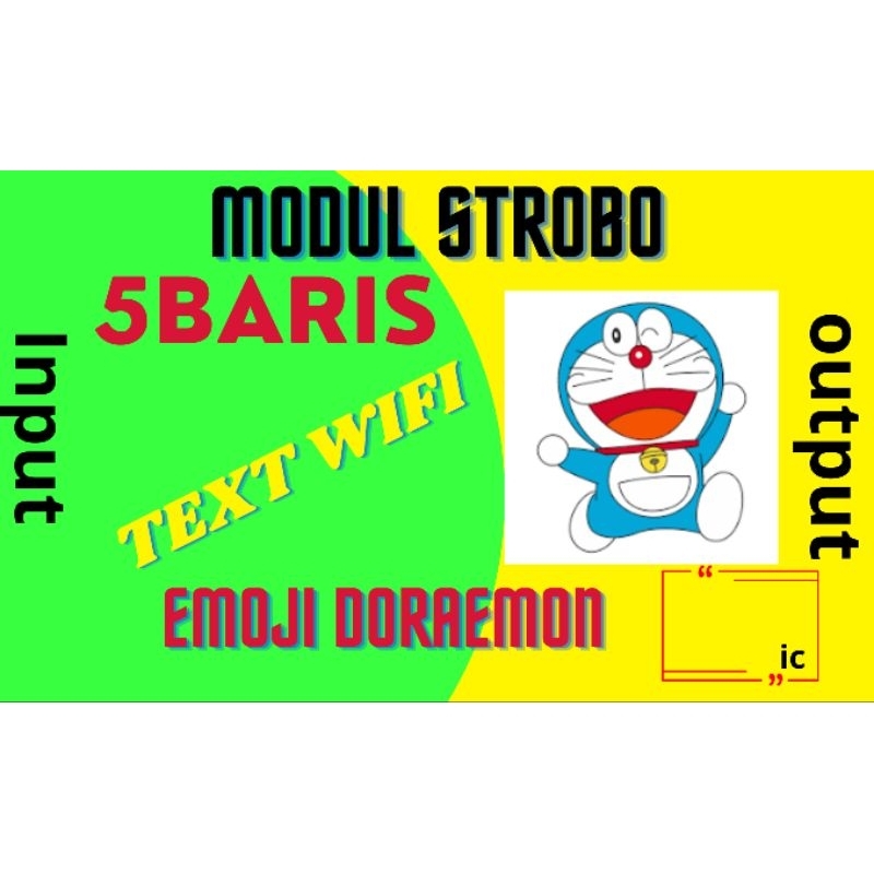 MODUL  STROBO 5BARIS running TEXT
