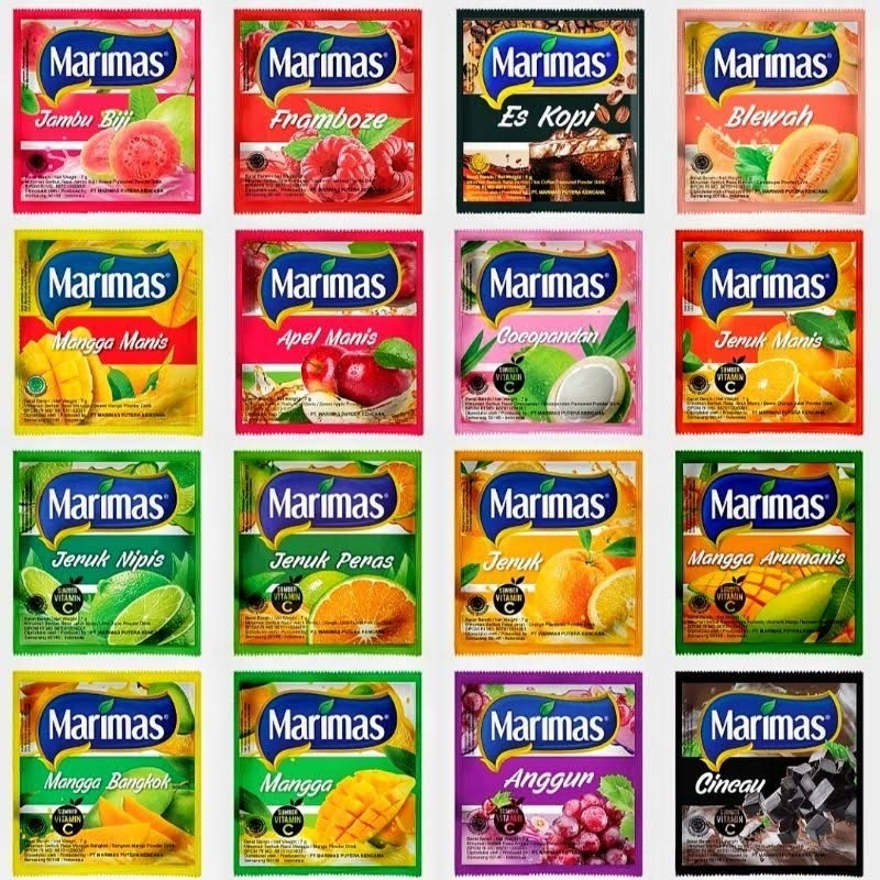 

minuman Serbuk Marimas Kemasan 1Renceng isi 10pcs