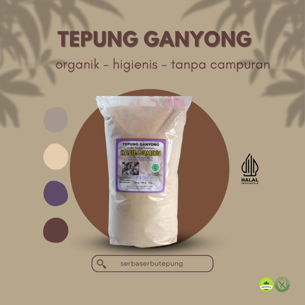 

Tepung Ganyong (1 Kg) | Tepung Umbi Ganyong Free Gluten | Tepung Organik Halus