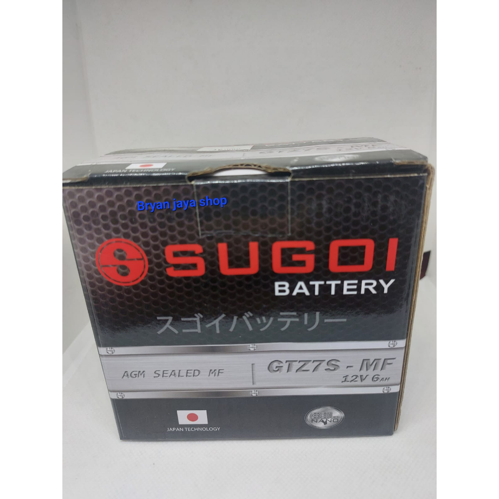 baterai SUGOI GTZ7S-MF 12V6AH MIO