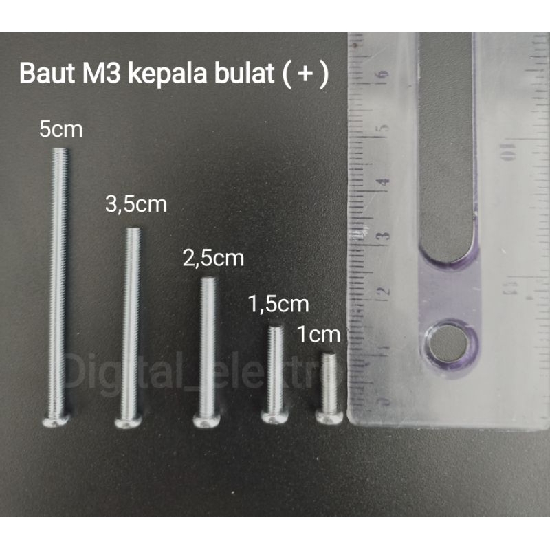 baut 3mm Baut M3 Baut 3mm Per 10pcs