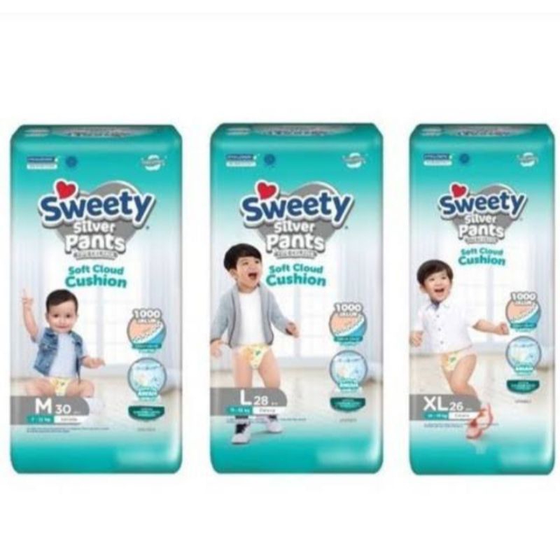 SWEETY SILVER PANTS / PAMPERS ANAK